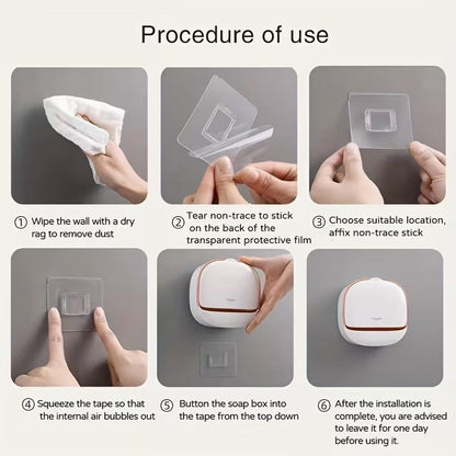 Waterproof Soap Case with Drain Box