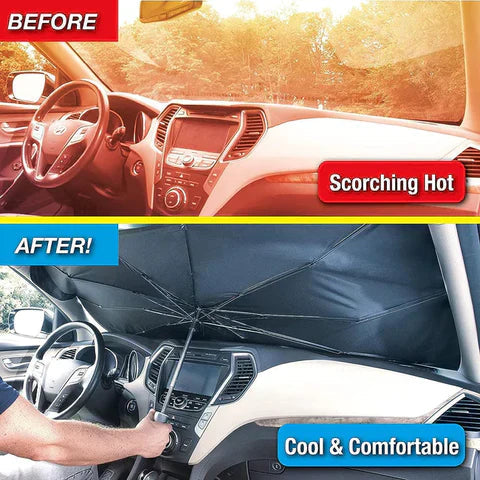 UNIVERSAL CAR WINDSHIELD SUN SHADE UMBRELLA