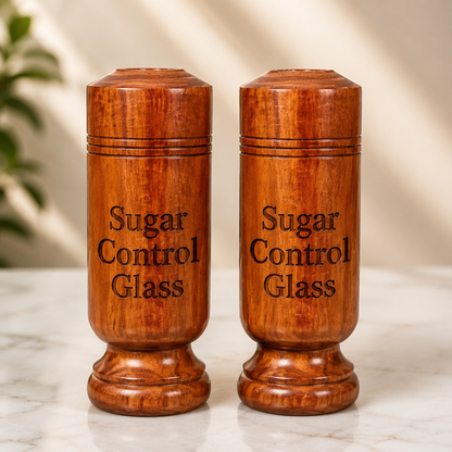 🌿Pure Neem Wooden Glass 🌿