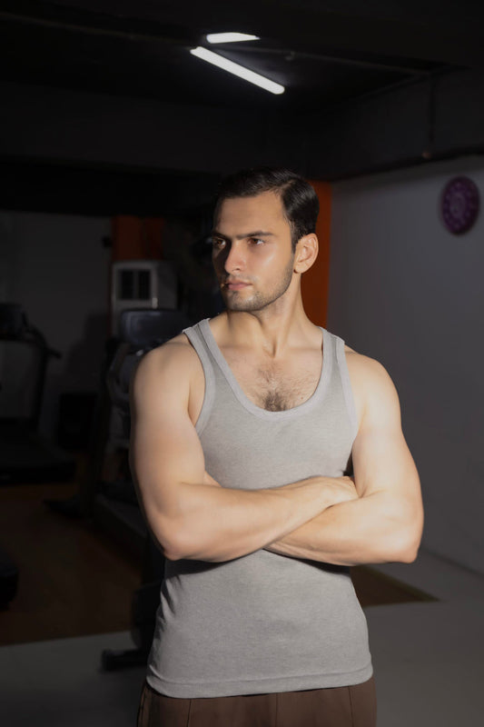 3 Piece Men's Cotton Ribbed Tank Top
