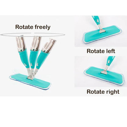 Floor cleaning Spray Mop With Replaceable Microfiber Pad
